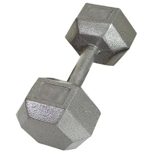 USA Sports Solid Gray Cast Iron Hex Dumbbell 60 lb Z94478