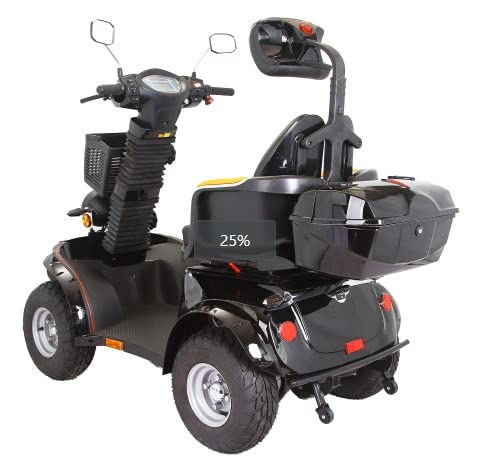 4 Wheels 3-Speed Electric Mobility Scooter for Adults and Seniors, Black R1598