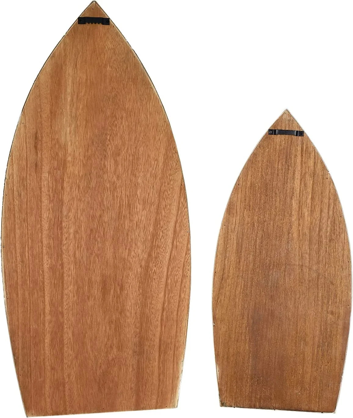 Wooden Boat Decor Hanging Shelf with 3 Tiers for Wall, Rustic Nautical Beach Theme Q5944