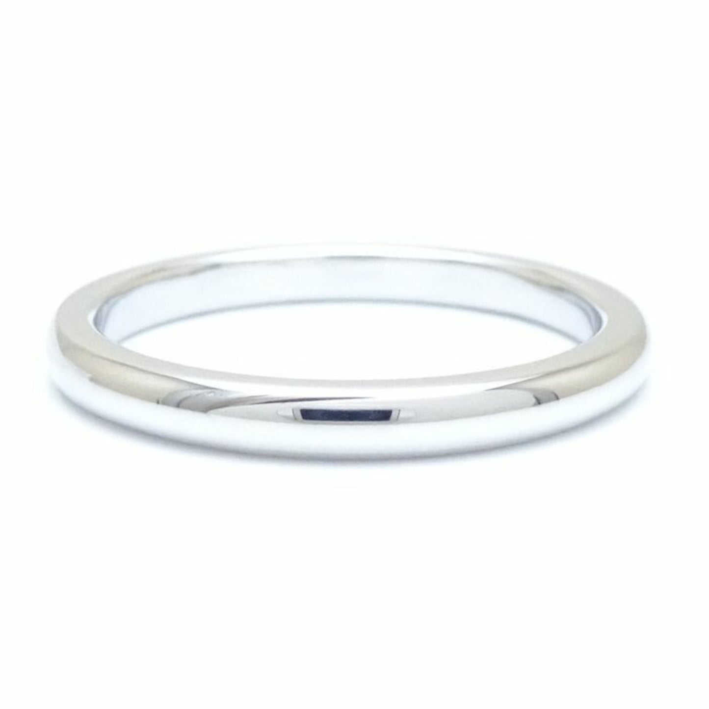 Tiffany & Co. Wedding Band Ring 2mm Pt950 Platinum Z583