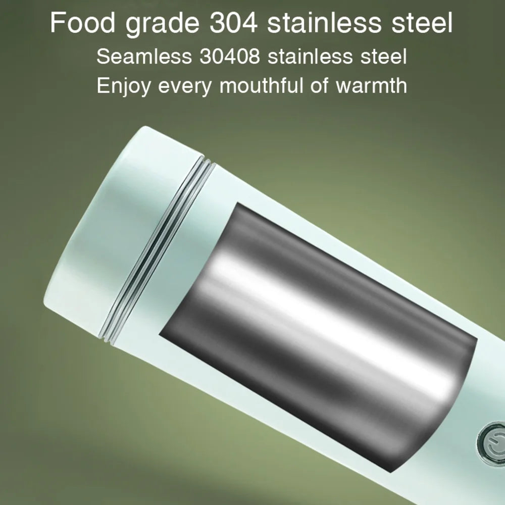 Portable Electric Kettle 350ML Stainless Steel Travel Tea Coffee B81674