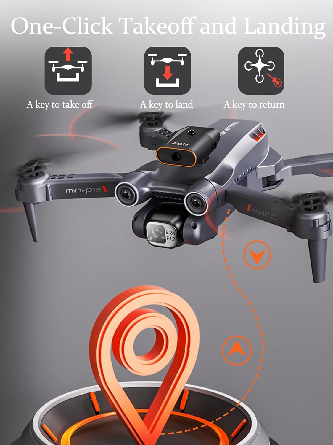 Drone with Camera for Adults Kids, 1080P HD FPV, 90° Adjustable Lens, RC Quadcopter Z649