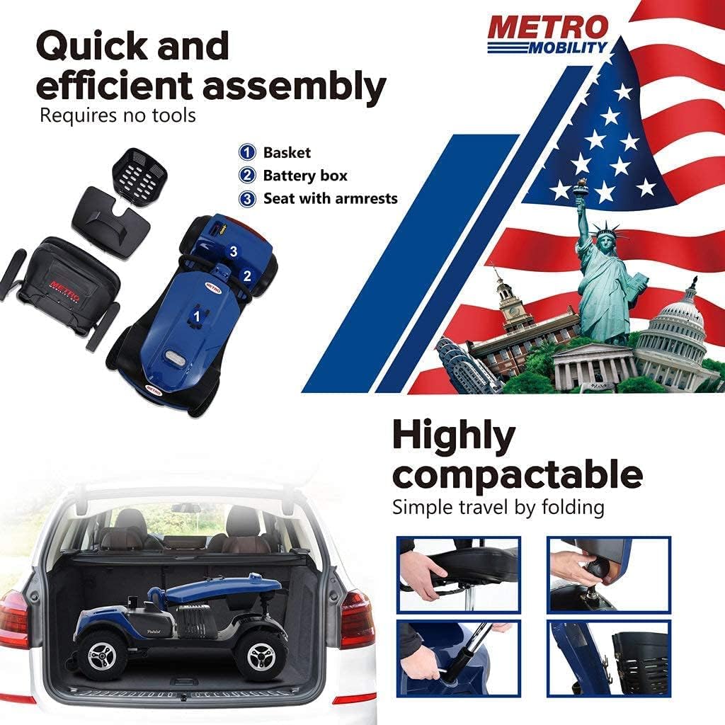 PATRIOT 4 Wheel Folding Mobility Scooter Y98082