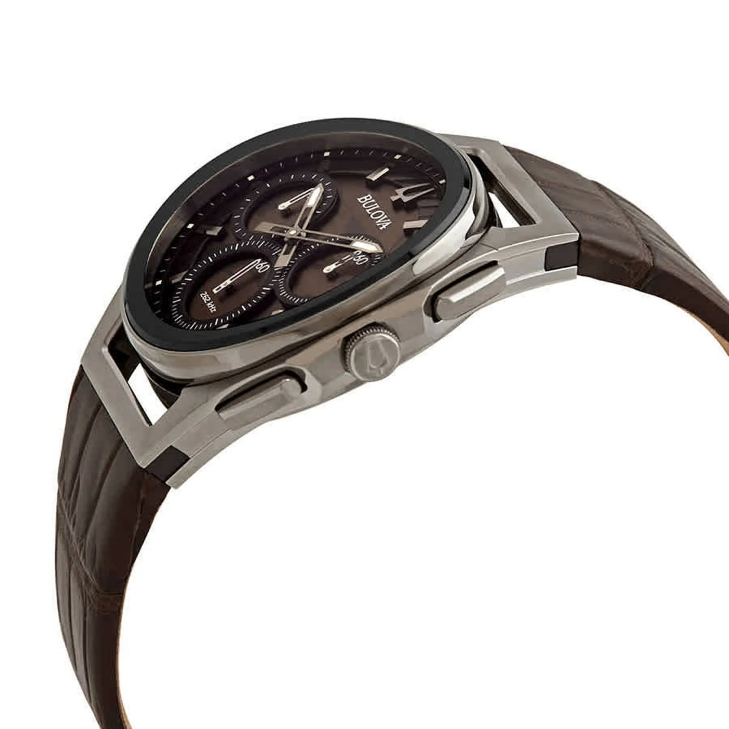 Bulova CURV Chronograph Quartz Skeleton Dial Men's Watch 98A231 I5630