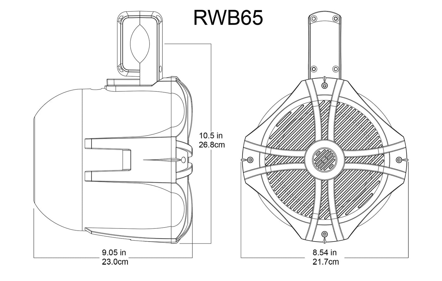 Rockville RWB70B 6.5" Swivel Tower Speakers for John Deere Gator XUV/RSX X10921