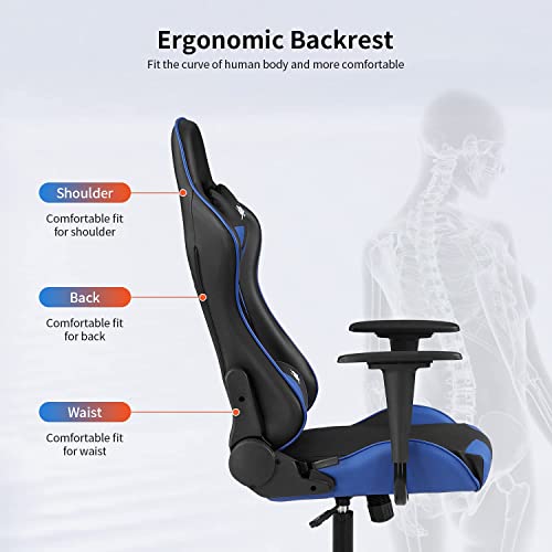 Gaming Chair PU Leather High Back Ergonomic Racing Swivel Office Desk Chair Red G9850