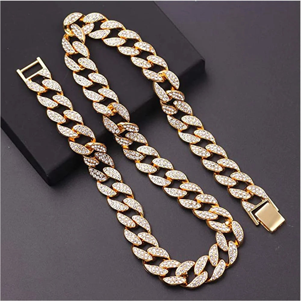 Miami Cuban Link Necklace 15mm Gold U721918
