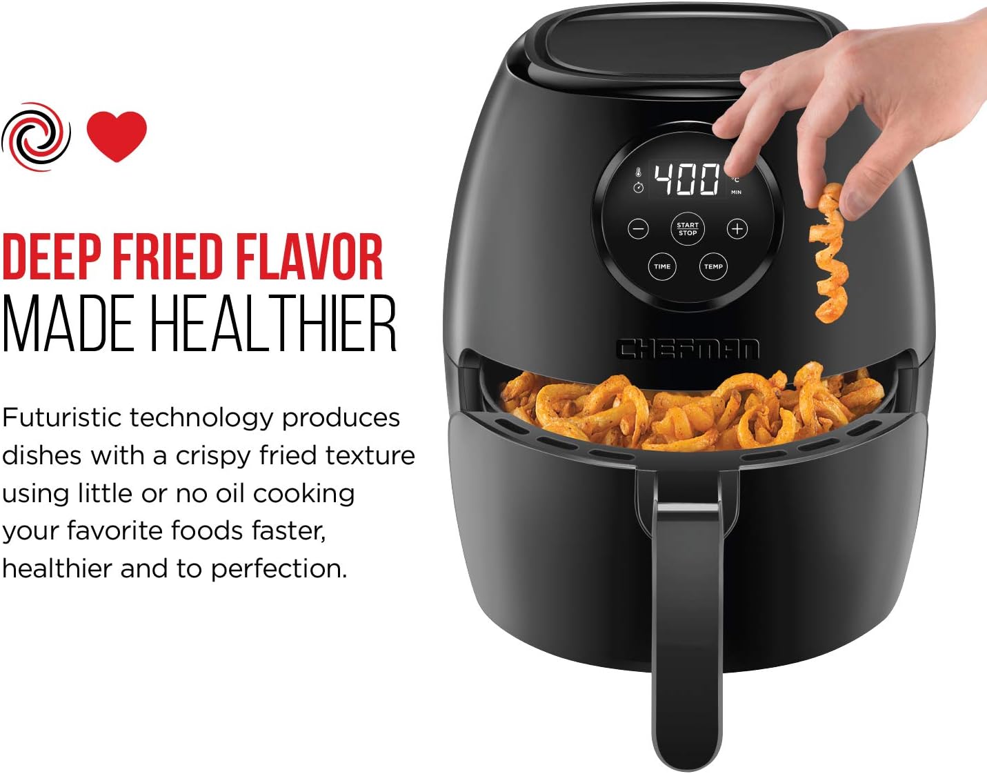 CHEFMAN Air Fryer with Rotisserie and Dehydrator, 10L I191