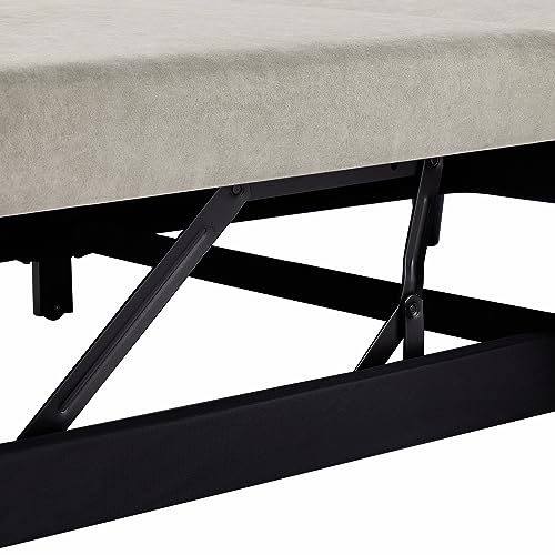 GIA 3 in 1 Convertible Sleeper Sofa Futon Couch with Adjustable Backrest, Gray K696399