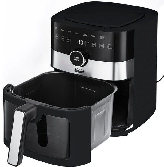 Bella Pro Series 6-qt. Digital Air Fryer with Window, Black X76637