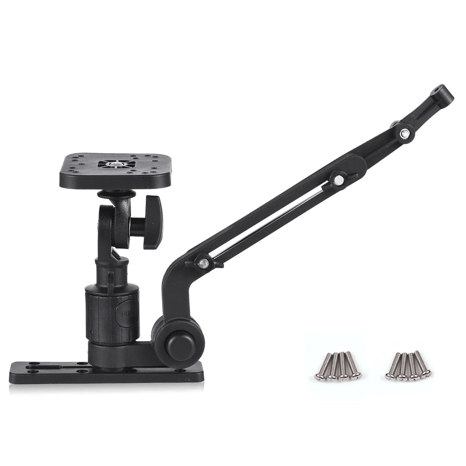 Aibecy Kayak Fish Finder Mounting Plate Kayak Boat Transducer Mounting Arm Fish Finder Mount Base Adapter