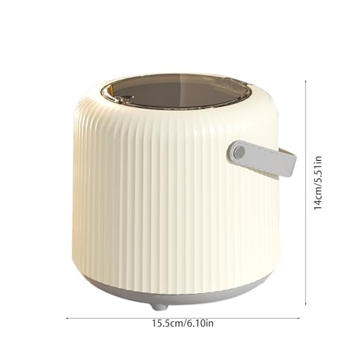 Mini Trash Can with Lid for Desk, Office, Bathroom X421329