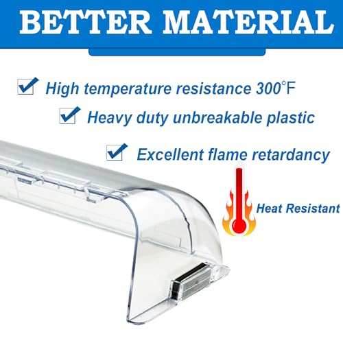 Magnetic Air Vent Deflector for Floor, Ceiling & Wall Registers, Adjustable 9-14", 2 Pack Clear N1101