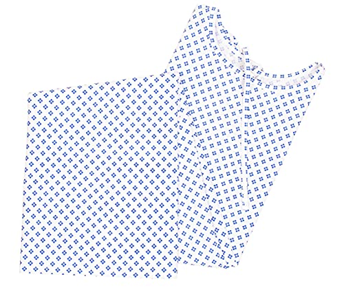 Hospital Gown 6 Pack for Women and Men, Cotton Blend, White, Fits Up to 2XL F75742