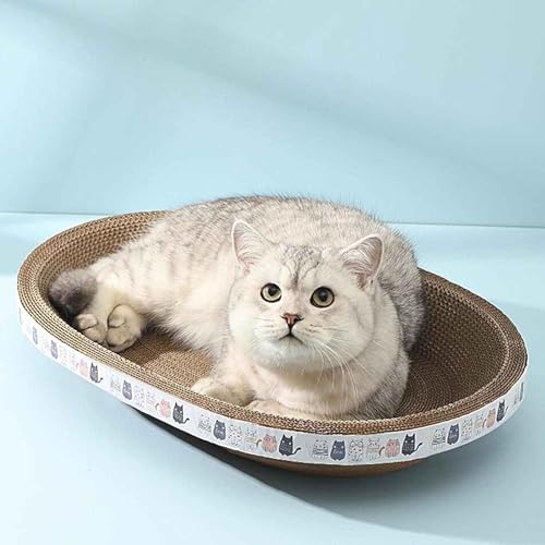 Cat Scratcher Cardboard Corrugated Scratching Board with Bowl B792