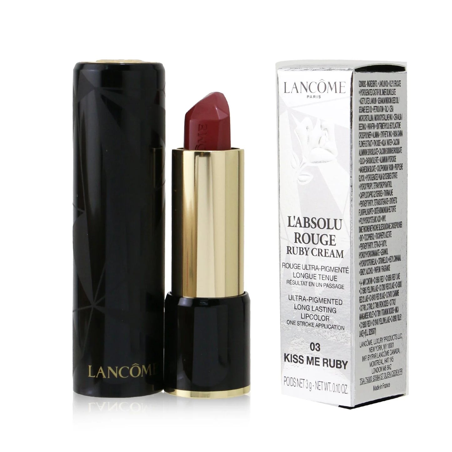 Lancome L'Absolu Rouge Ruby Cream Lipstick - Crimson Flame 3g B232121