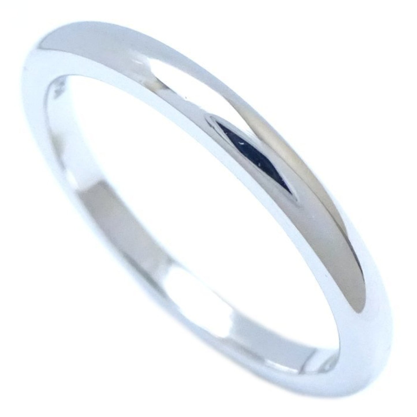Pre-Owned TIFFANY&Co. Tiffany Wedding Band Ring 2mm Pt950 Platinum 290609 (Good)