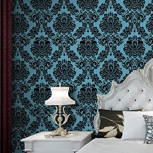 Damask Peel and Stick Wallpaper 17.7" x 32.8ft Removable Vinyl Roll Y281970
