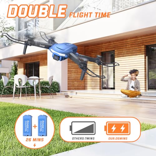 S450 FPV Drone with 1080P Camera for Kids, Mini Foldable RC Quadcopter X918