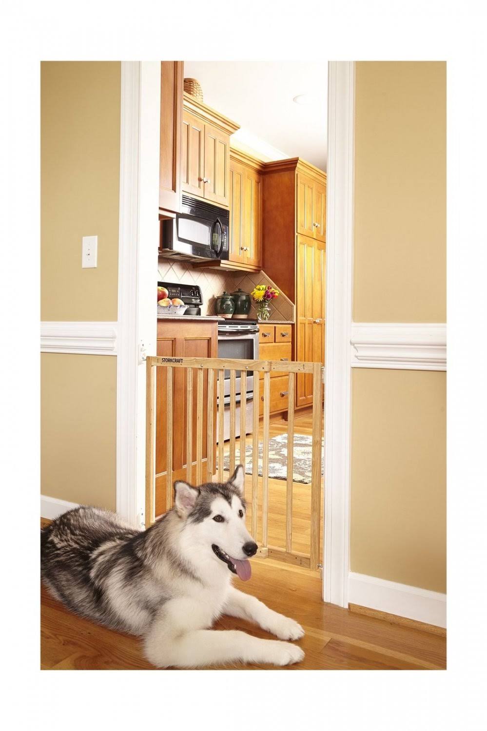 Storkcraft Easy Walk-Thru Wooden Safety Gate, Natural H43640