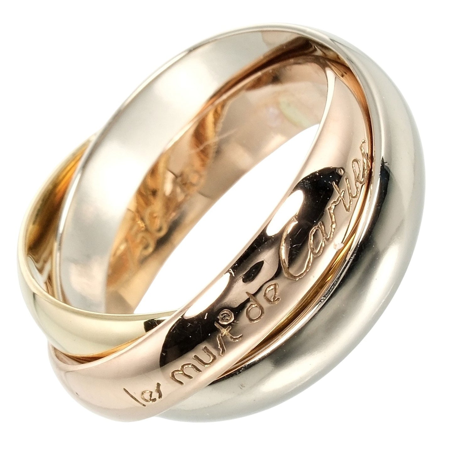 Pre-Owned Cartier CARTIER Trinity Ring K18 Gold YG PG WG Approx. 5.65g S111524314 (Good)