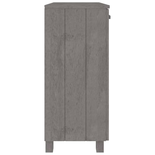 Buffets & Sideboards Sideboard Light Gray Solid Wood Pine with 2 Doors W320135