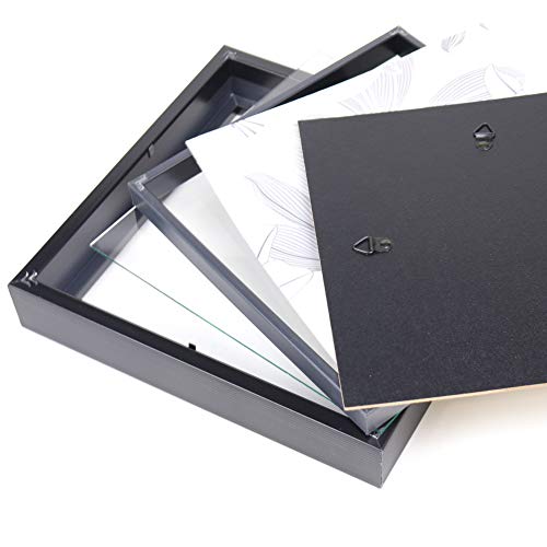 Lawrence Frames 785055 Shadow Box Frame, 5x5, Black P131424