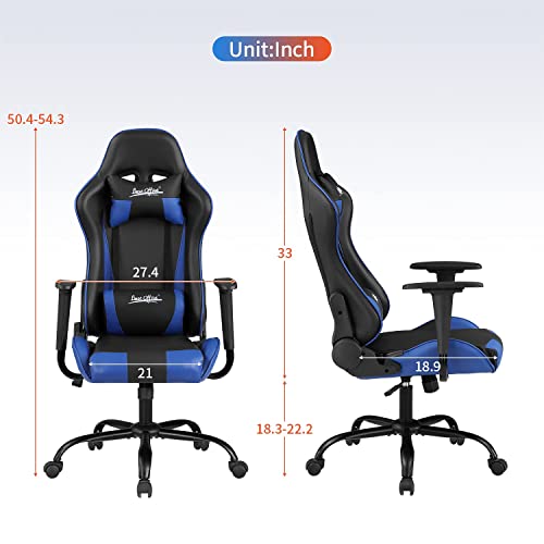 Gaming Chair PU Leather High Back Ergonomic Racing Swivel Office Desk Chair Red G9850
