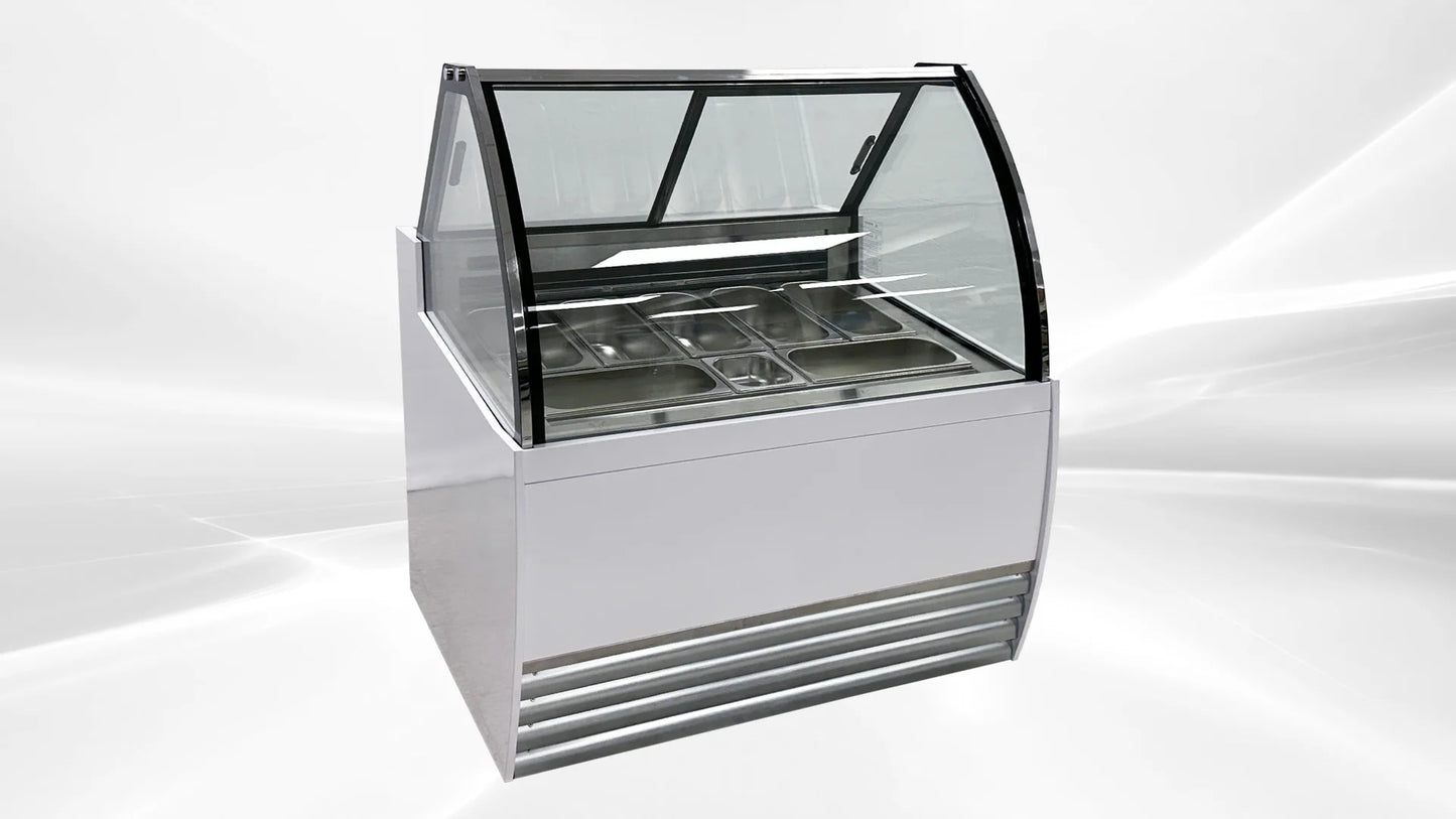 Gelato Dipping Cabinet Cooler 7 Pan DW-7R H1544