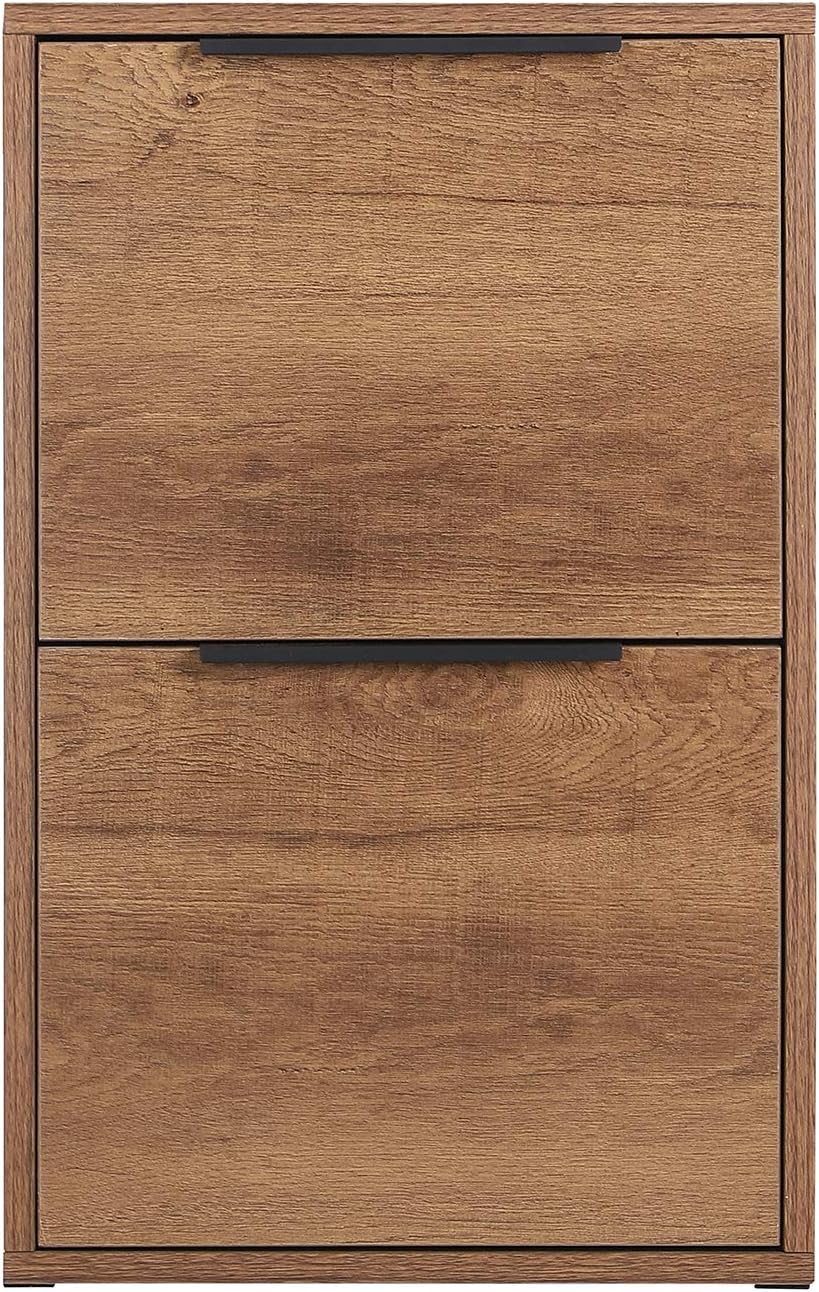GREATMEET Wood 2 Drawers Vertical File Cabinet for Letter Size, Home Office K8741