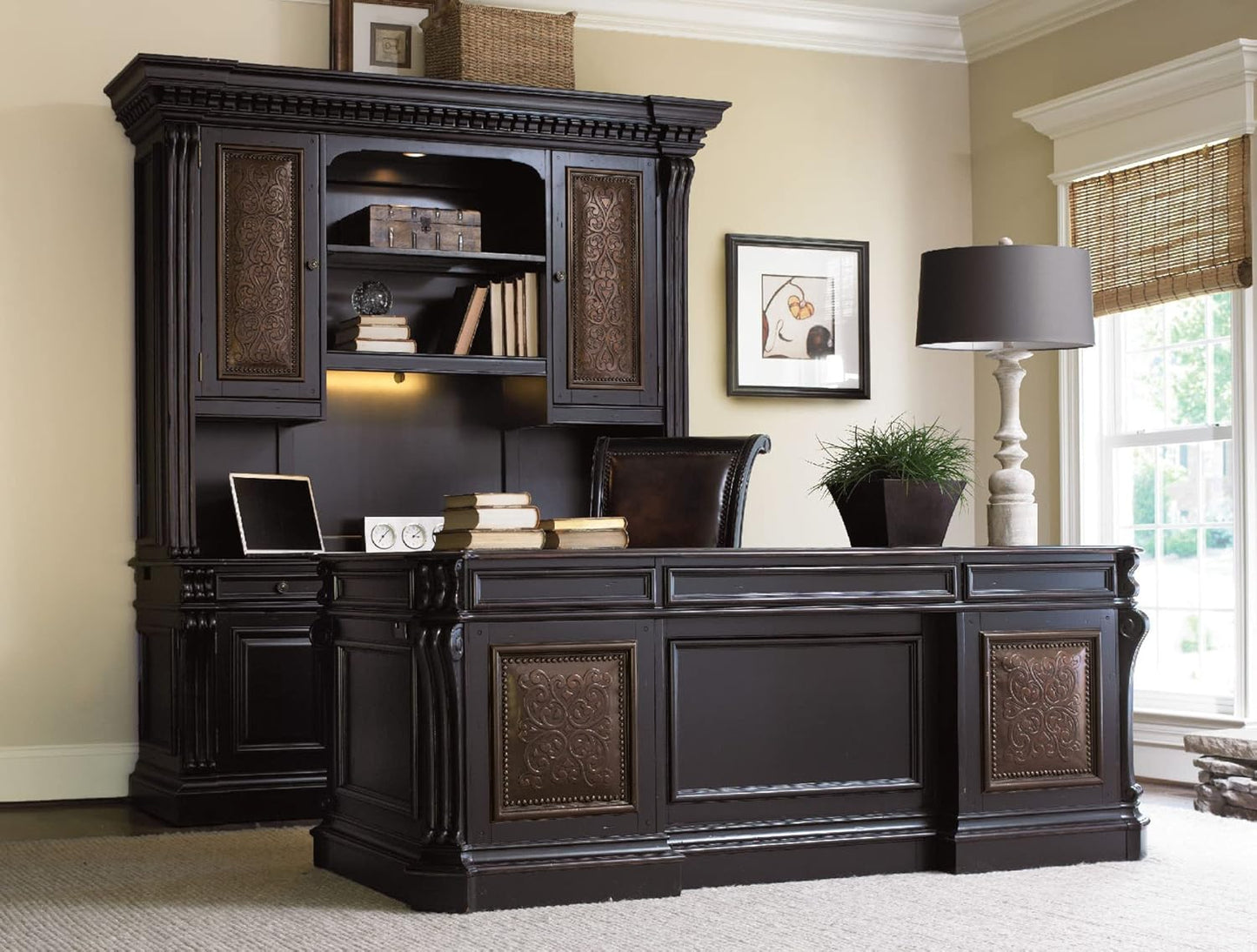 Hooker Furniture Telluride Computer Desk, Black M1572