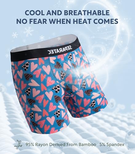 Separatec Men's Boxer Briefs with Dual Pouch Support, 3 Pack P45074