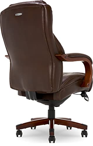 La-Z-Boy Delano Big & Tall Executive Office Chair, Bonded Leather, Black X71543