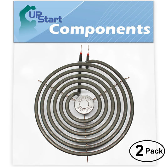 2-Pack Replacement for General Electric JBS26W4 8 inch 6 Turns Surface Burner Element - Compatible with General Electric WB30M2 Heating Element for Range, Stove & Cooktop