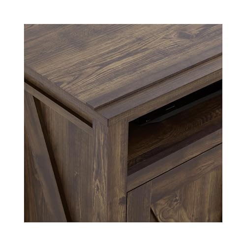 Ameriwood Home Farmington Electric Fireplace Console 50" TV Stand, Black Oak D89553