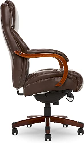La-Z-Boy Delano Big & Tall Executive Office Chair, Bonded Leather, Black X71543