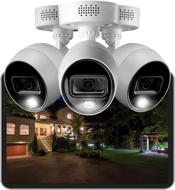 Lorex Fusion 4K Security Camera System with 2TB DVR – 8 Channel, 8 Metal Cameras Q5763