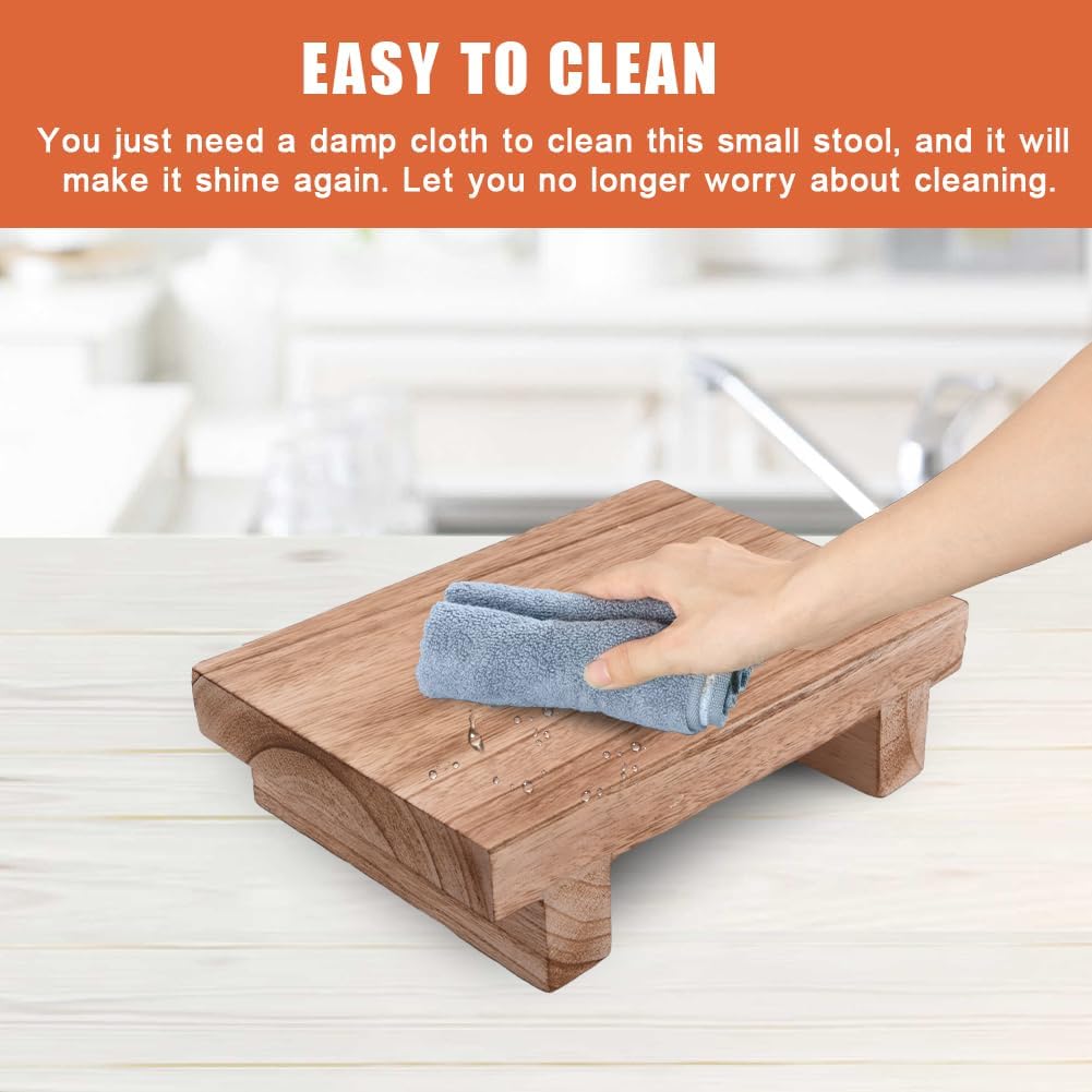 Wood Step Stool for Kids, Bathroom and Kitchen K401