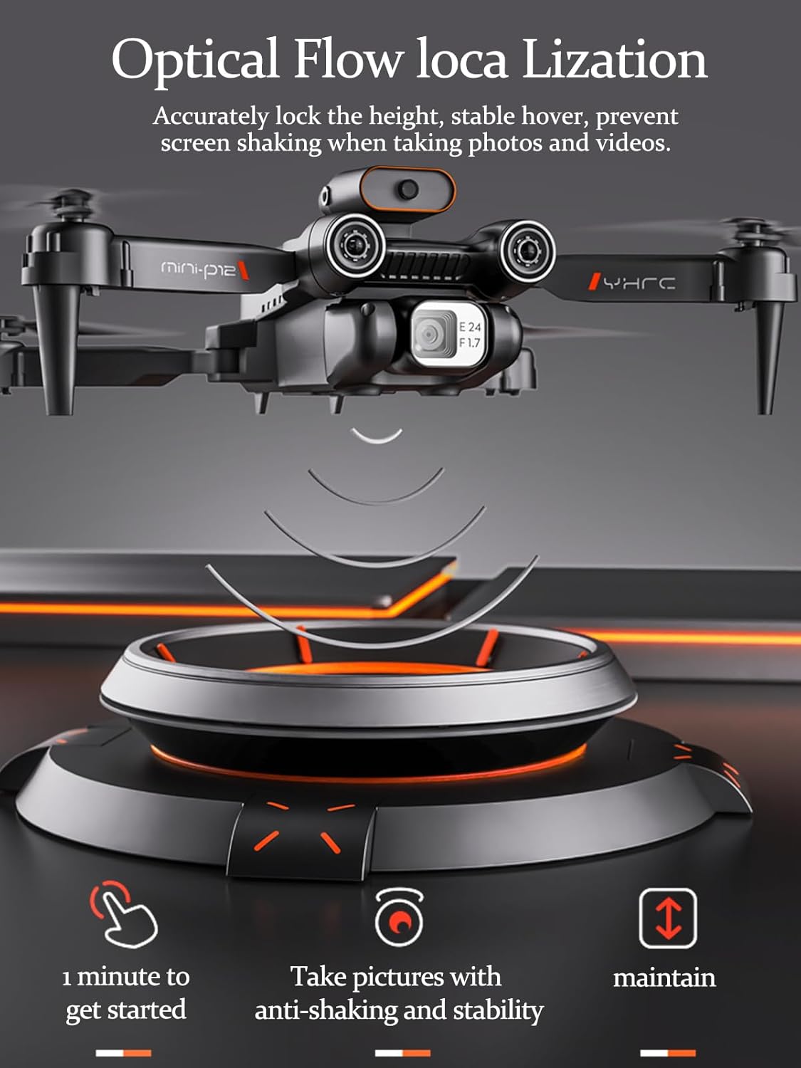 Drone with Camera for Adults Kids, 1080P HD FPV, 90° Adjustable Lens, RC Quadcopter Z649