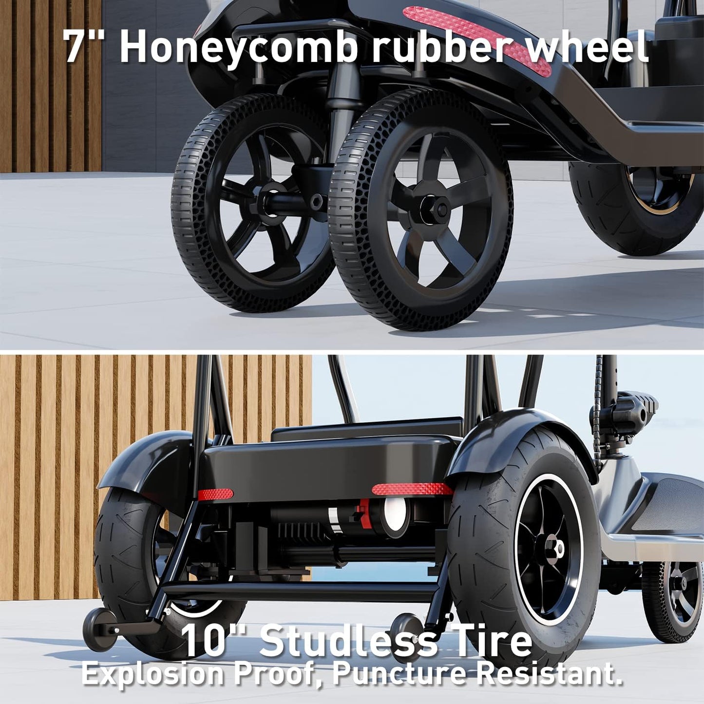 Tomofree DB008 Foldable Mobility Scooter for Seniors, Black K576961