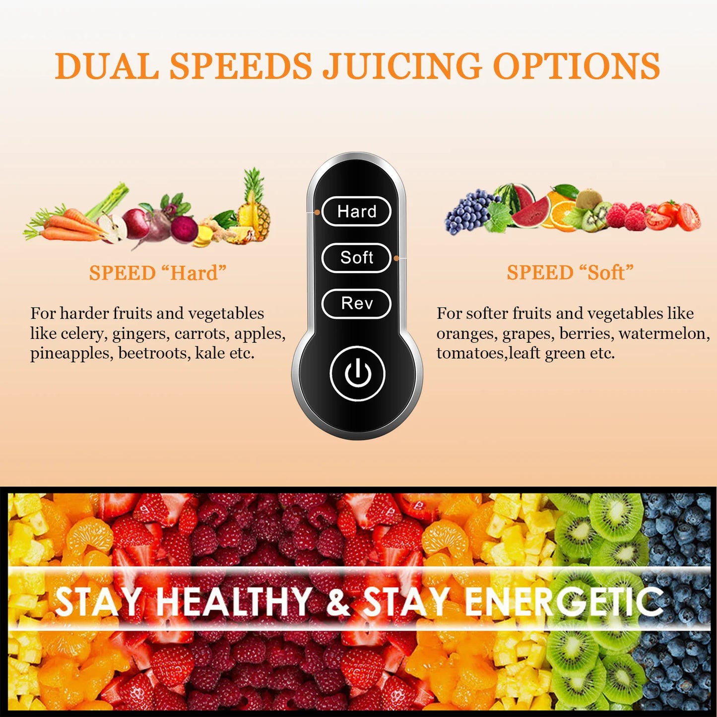 Brewsly Slow Masticating Juicer, Easy to Clean, Black X49516