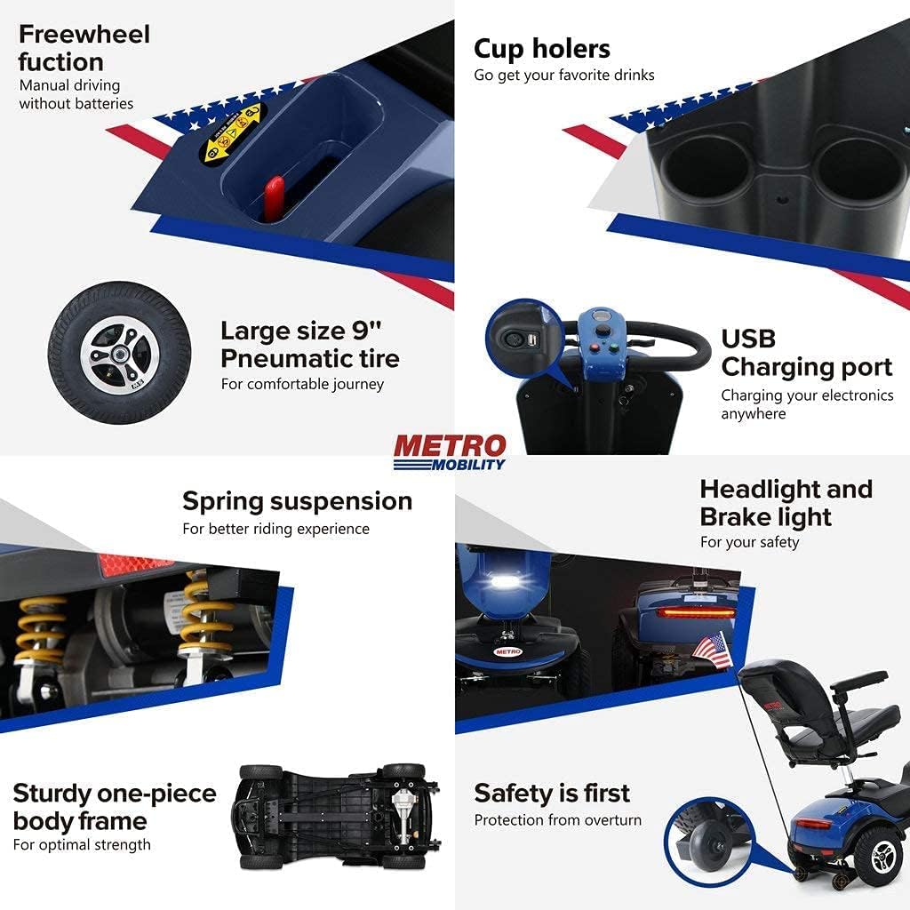 PATRIOT 4 Wheel Folding Mobility Scooter Y98082