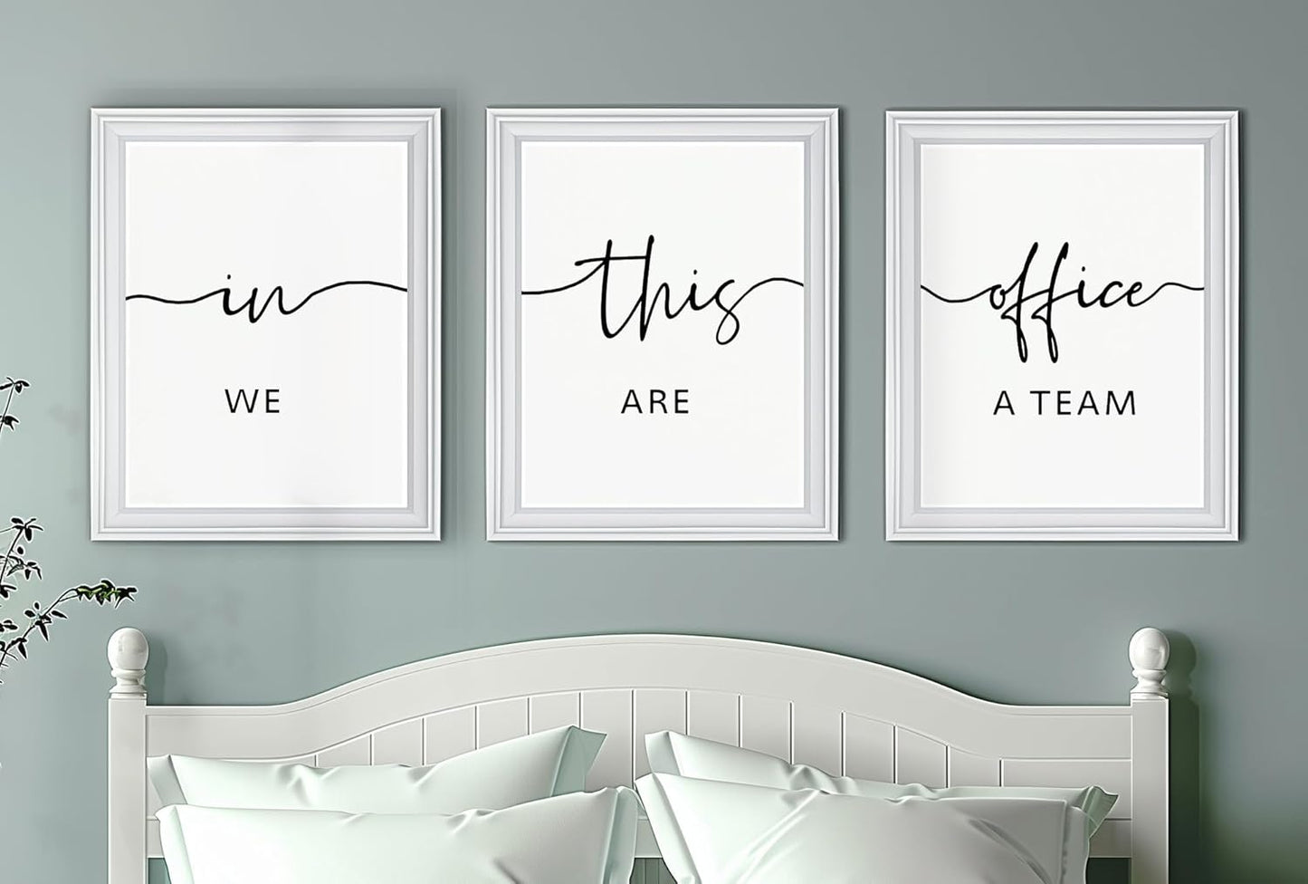 Office Team Quotes Art Print Set of 3, Minimalist Wall Decor, Unframed E88510