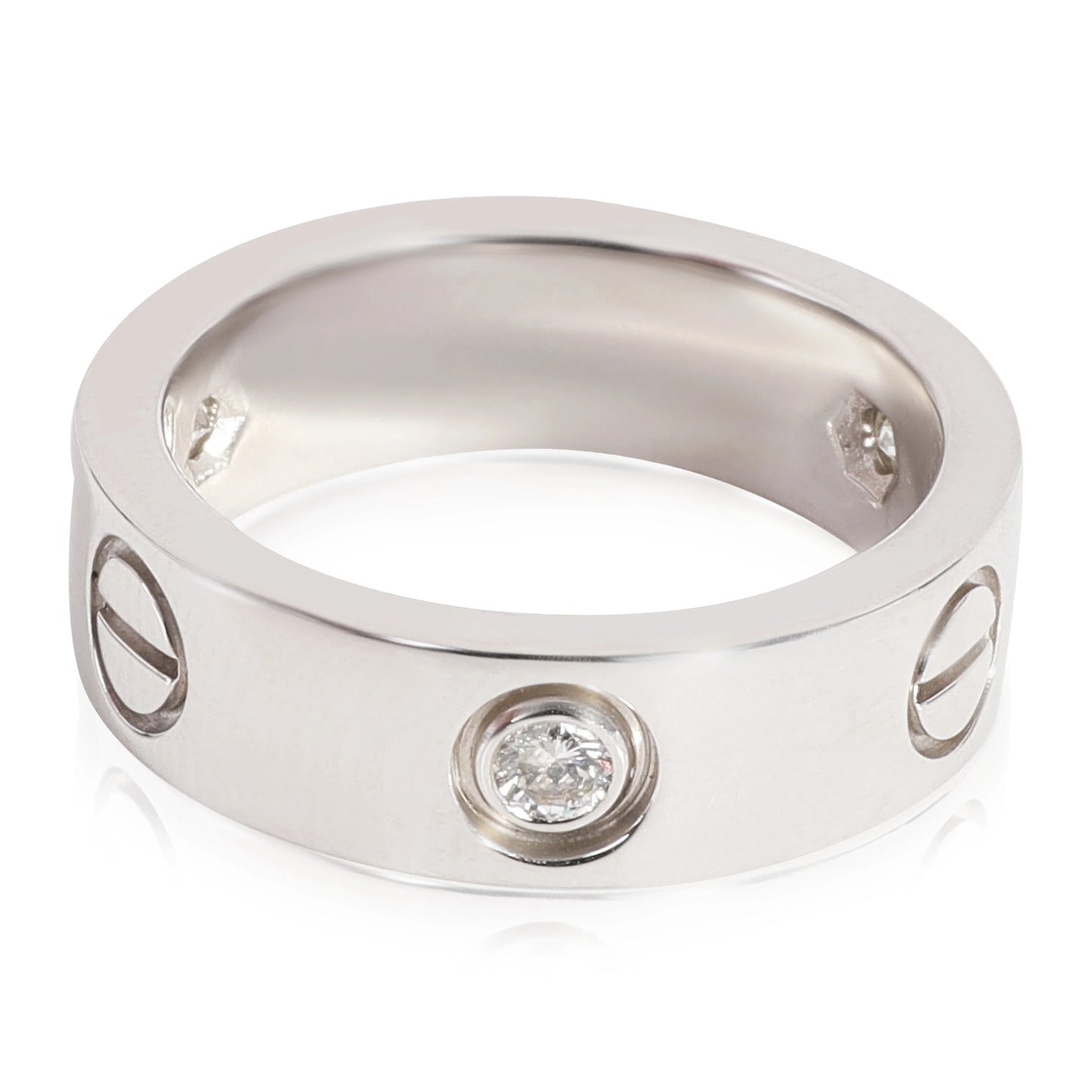Cartier Love Diamond Ring 18k White Gold T89543