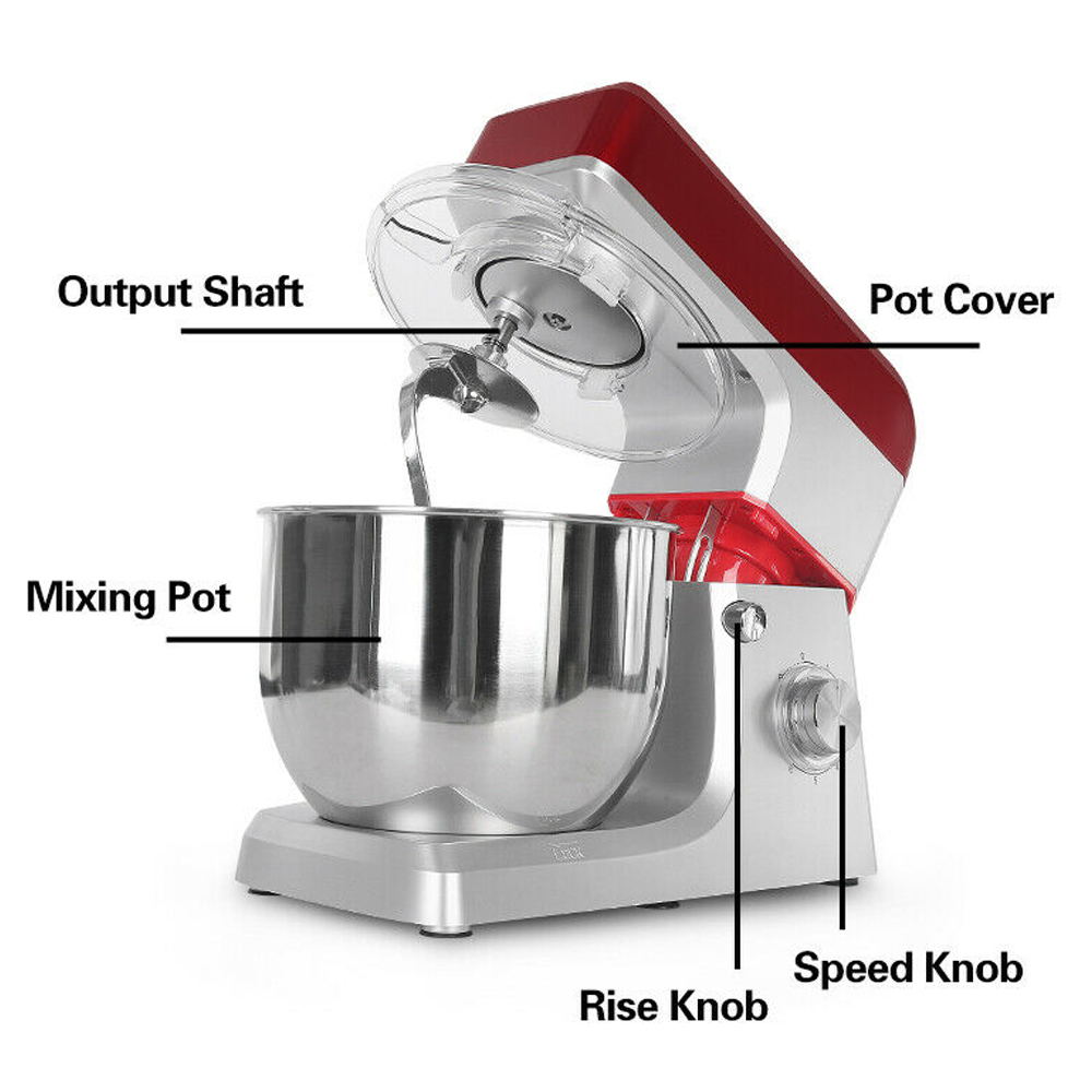 Wuzstar 7L Kitchen Stand Mixer, 6 Speed Electric Blender Z12056