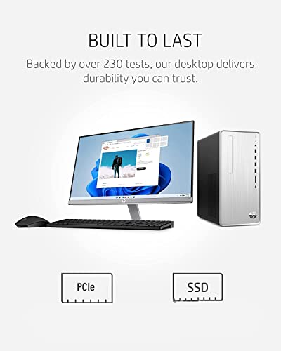 HP Pavilion Desktop PC, AMD Ryzen 7 5700G, 64GB RAM, 2TB SSD + 1TB HDD, Windows 11 J293760