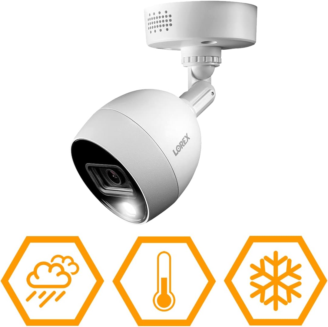 Lorex Fusion 4K Security Camera System with 2TB DVR – 8 Channel, 8 Metal Cameras Q5763