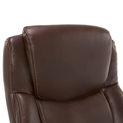 La-Z-Boy Delano Big & Tall Executive Office Chair, Bonded Leather, Black X71543