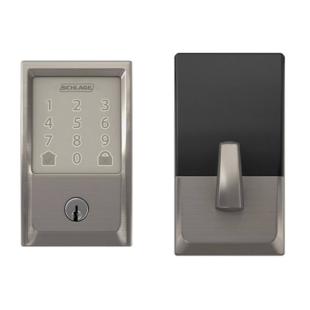 Schlage Encode BE489WB Cen 619 Smart WiFi Deadbolt Satin Nickel
