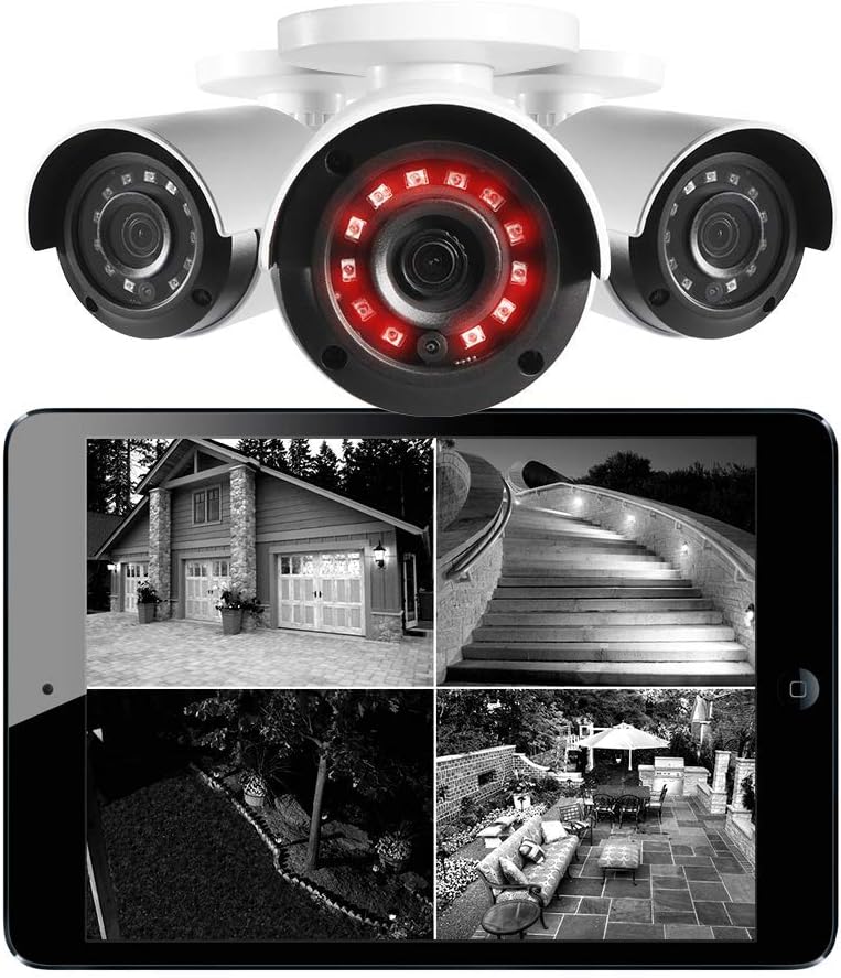 Lorex 4 Camera Wired Security System, 1080p HD, 1TB DVR M58721